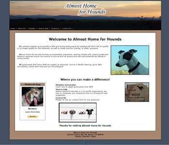 Click to visit AlmostHomeforHounds.org