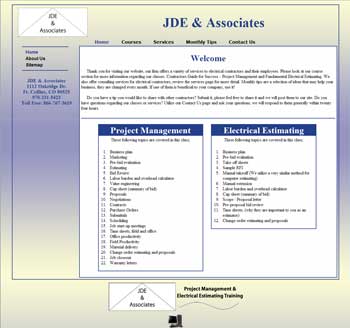 Click to go to JDE&Associates